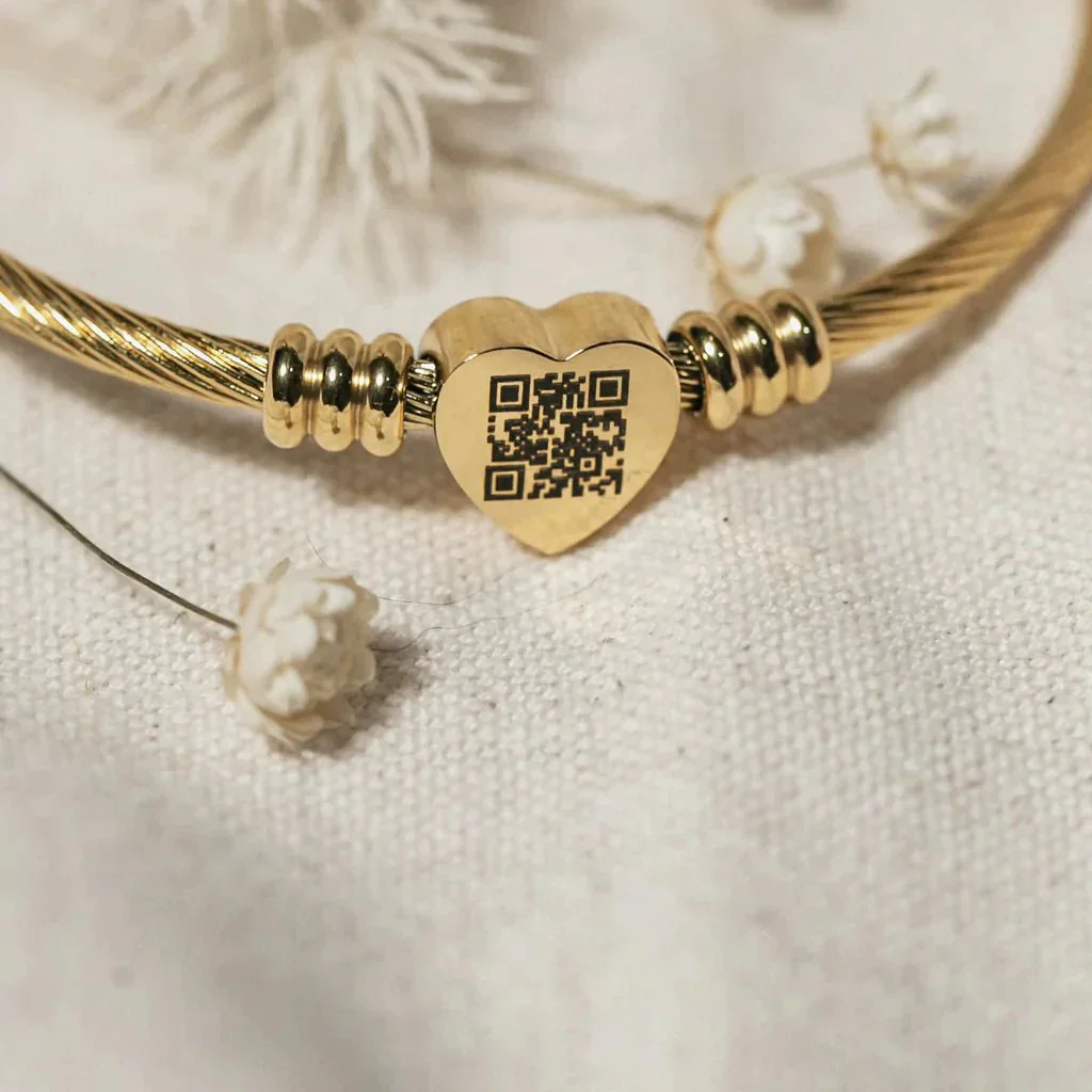 QR Code Personalised Message Bracelet - Image 5
