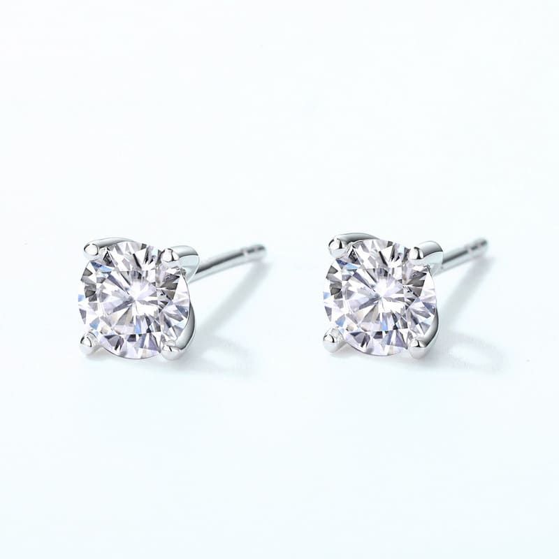 Radiant Elegance CZ Stud Earrings - Image 3