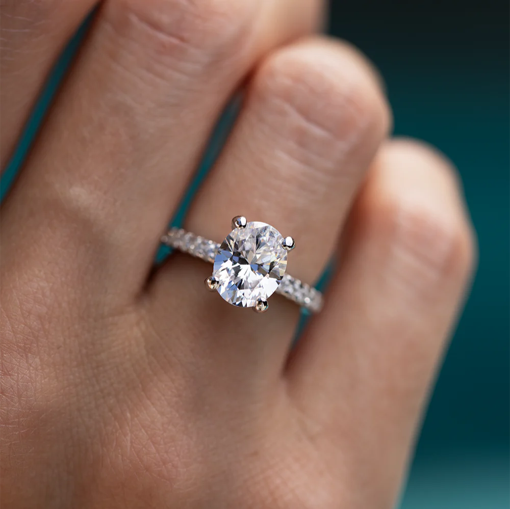 Radiant Grace - The Amara Moissanite Solitaire Ring - Image 10