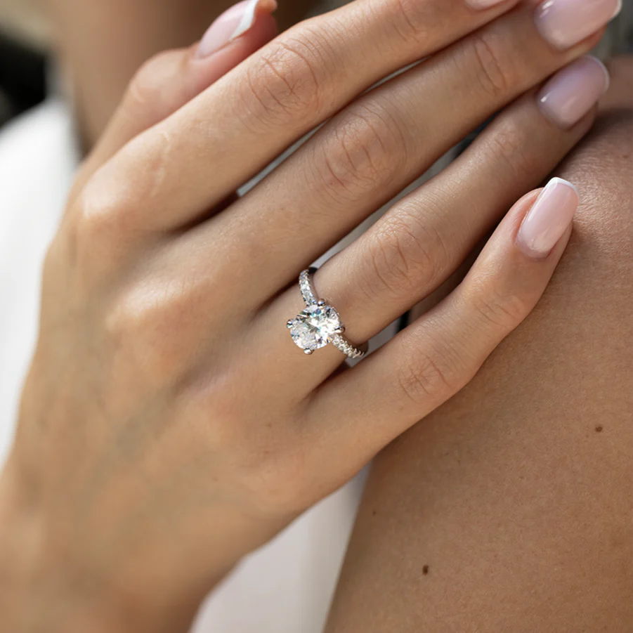 Radiant Grace - The Amara Moissanite Solitaire Ring - Image 12