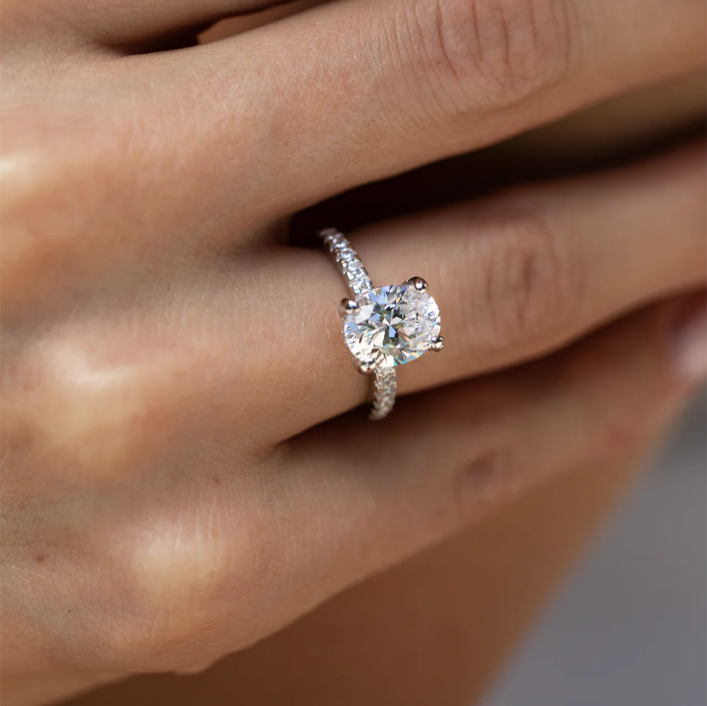 Radiant Grace - The Amara Moissanite Solitaire Ring - Image 14