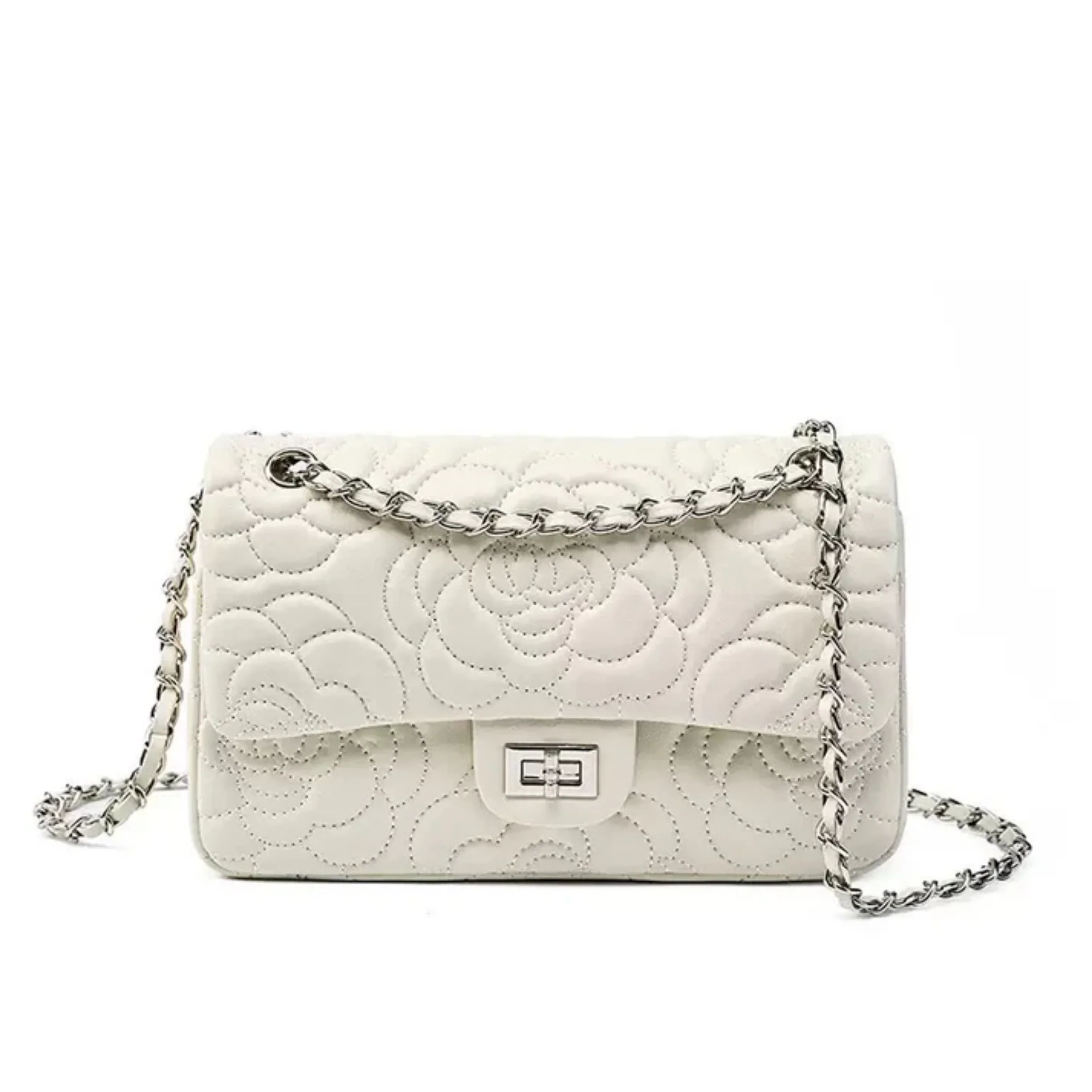 Ravienne Genuine Sheepskin Chain Crossbody Bag