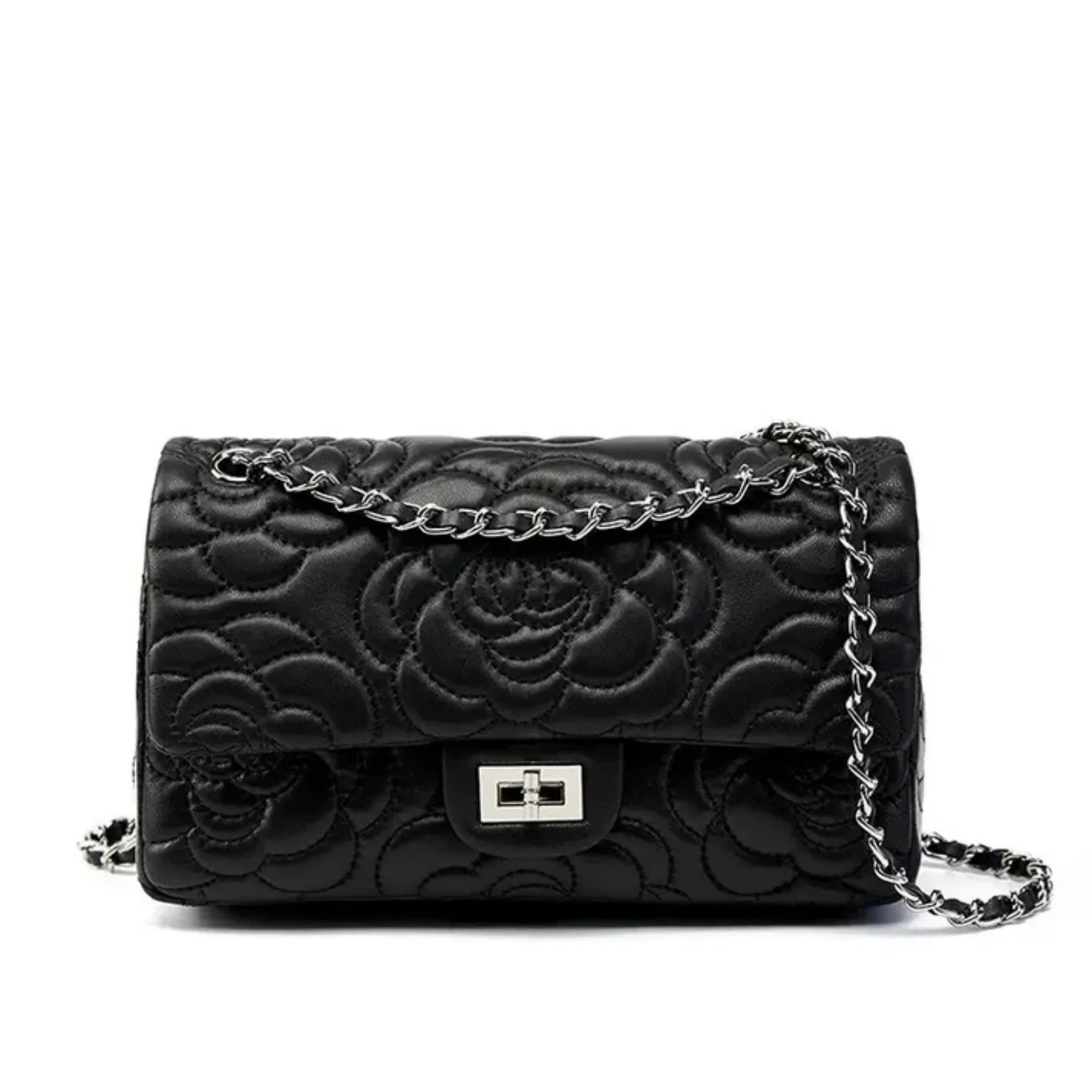 Ravienne Genuine Sheepskin Chain Crossbody Bag - Image 2