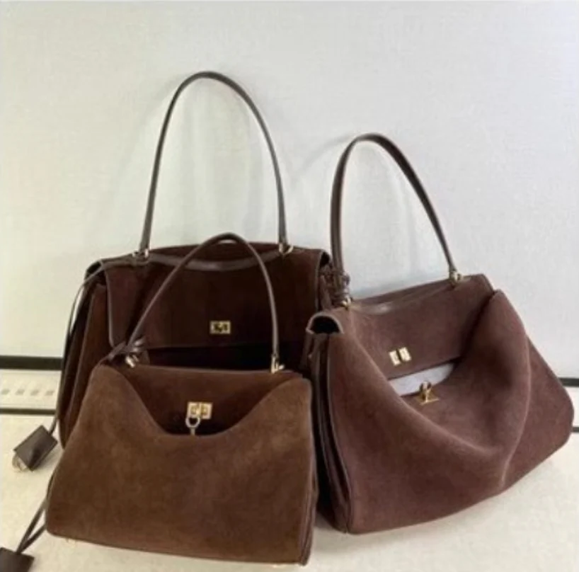 Elarna Vegan Suede Chic Handbag - Image 10