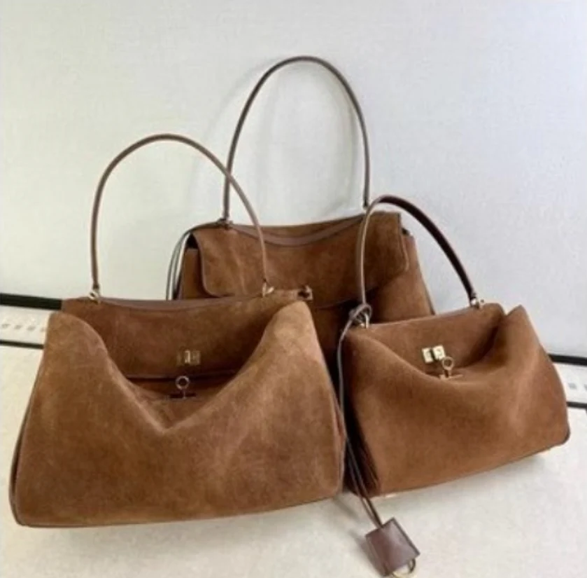 Elarna Vegan Suede Chic Handbag - Image 11