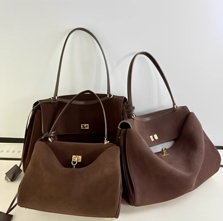 Elarna Vegan Suede Chic Handbag - Image 4
