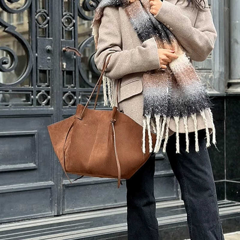 Suede Tote Bag - Image 6