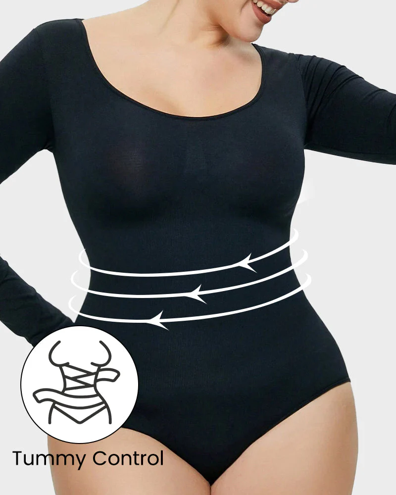 Seamless Sculpt Long Sleeve Bodysuit - Image 11