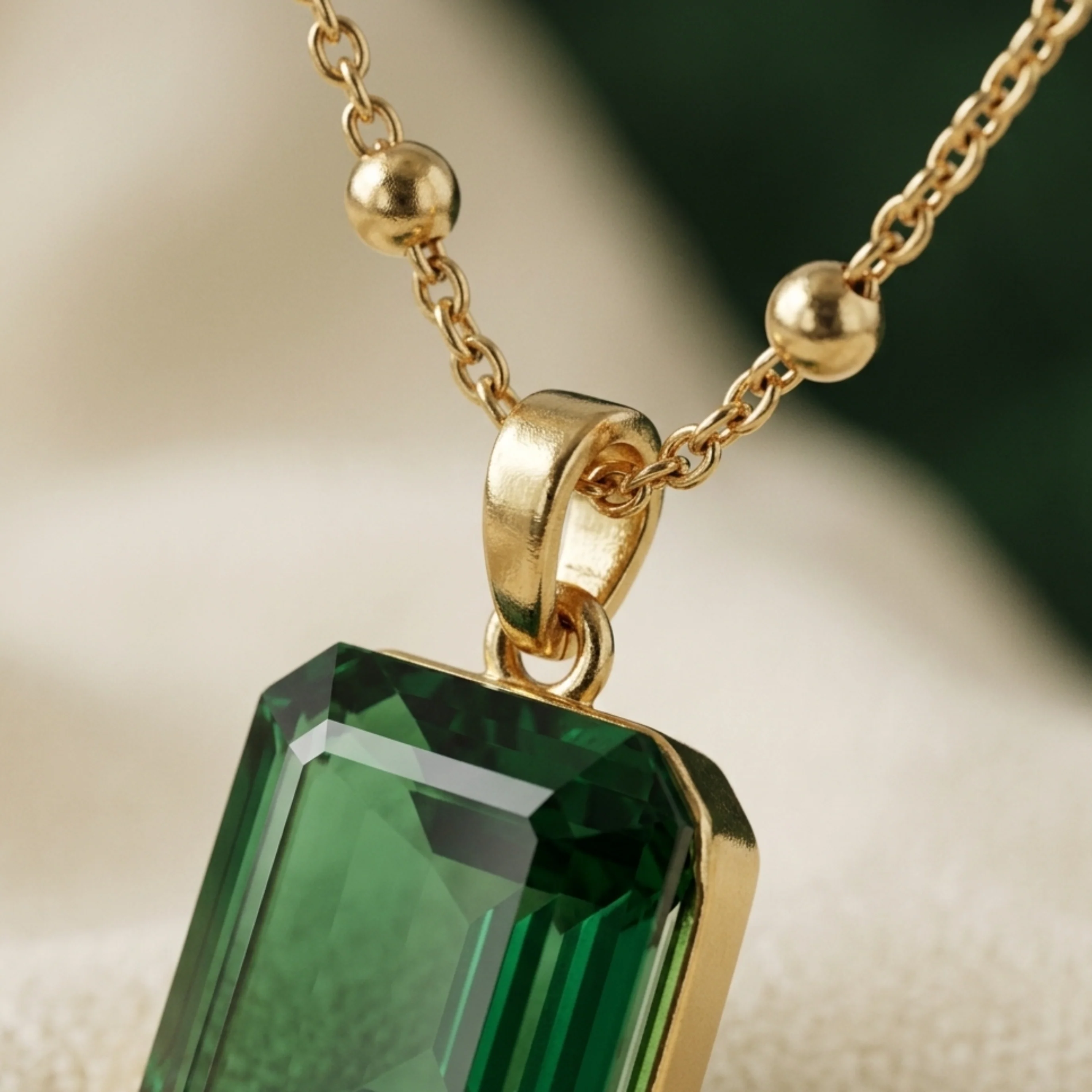 Silvana Luxe Emerald Necklace - Image 3