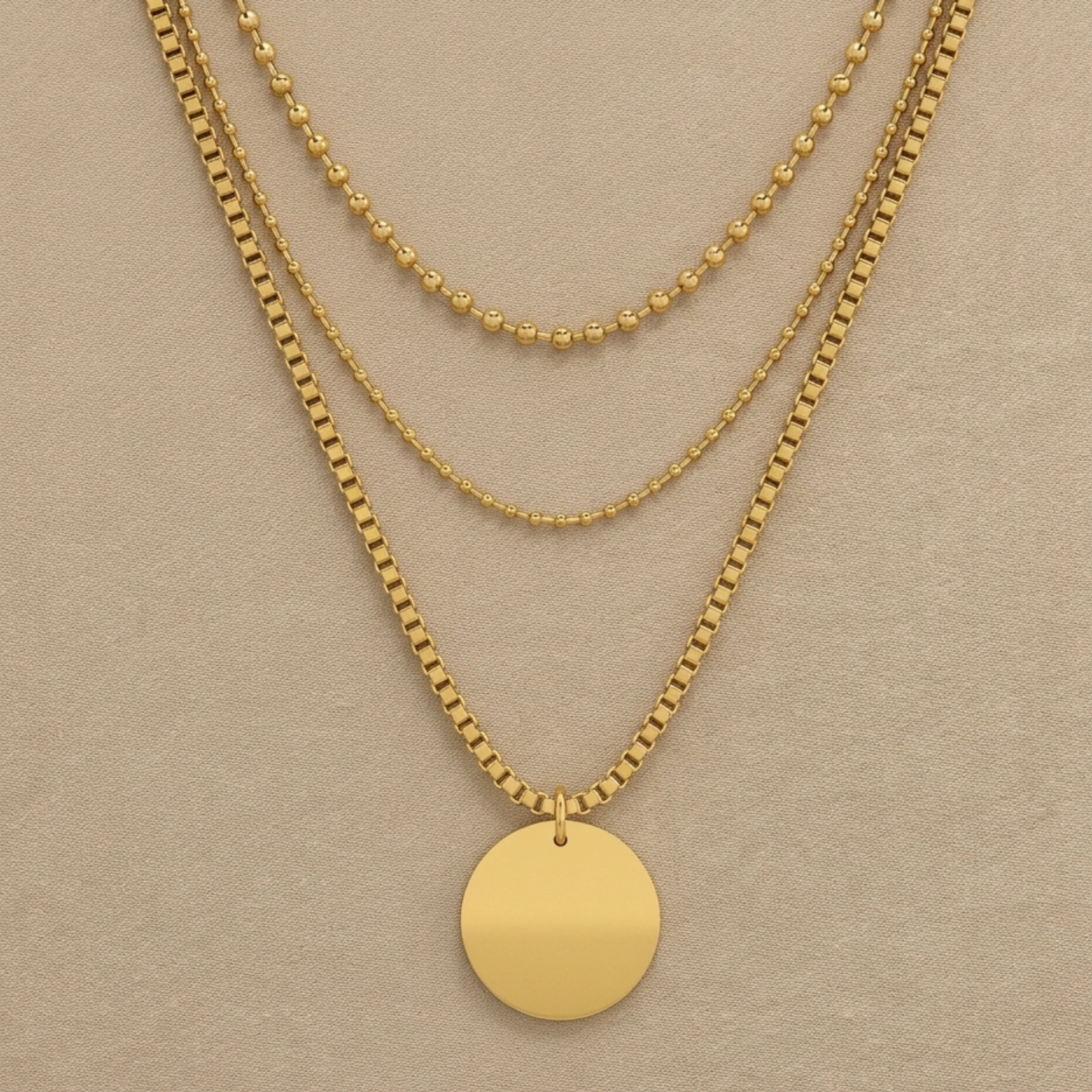Solenne Layered Radiance Necklace - Image 2
