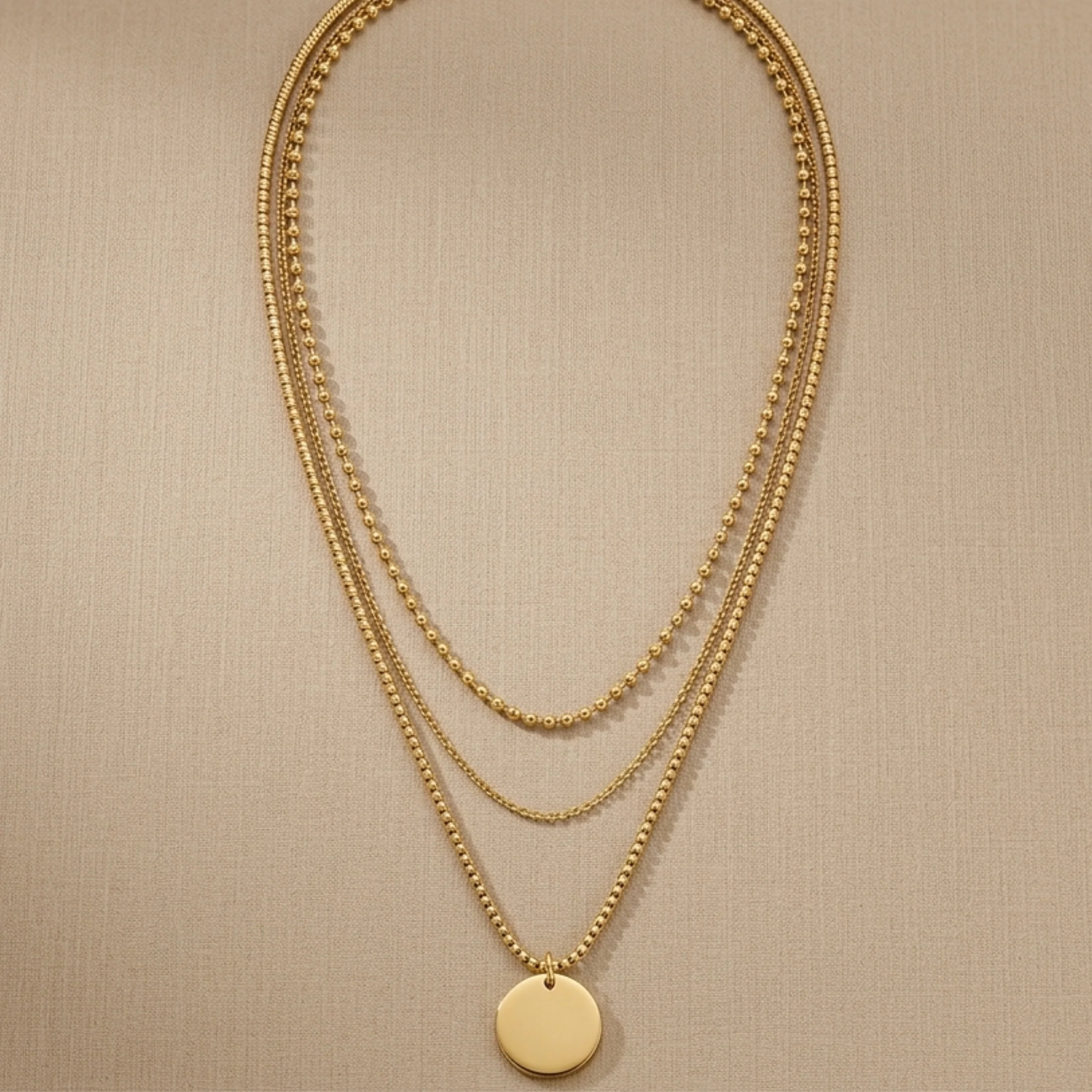 Solenne Layered Radiance Necklace - Image 3
