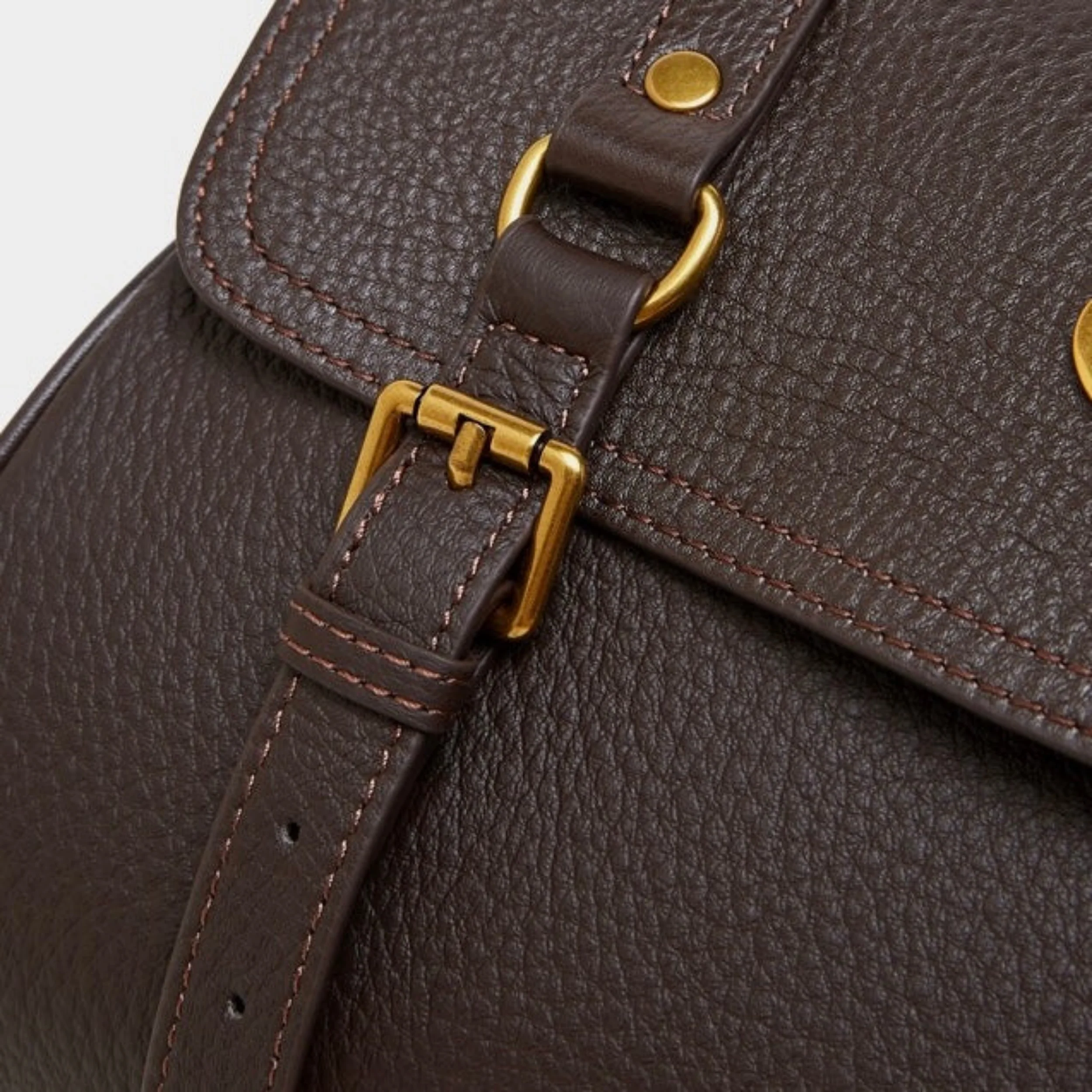 Solévia Geniune Leather Satchel with Braided Handle - Image 8