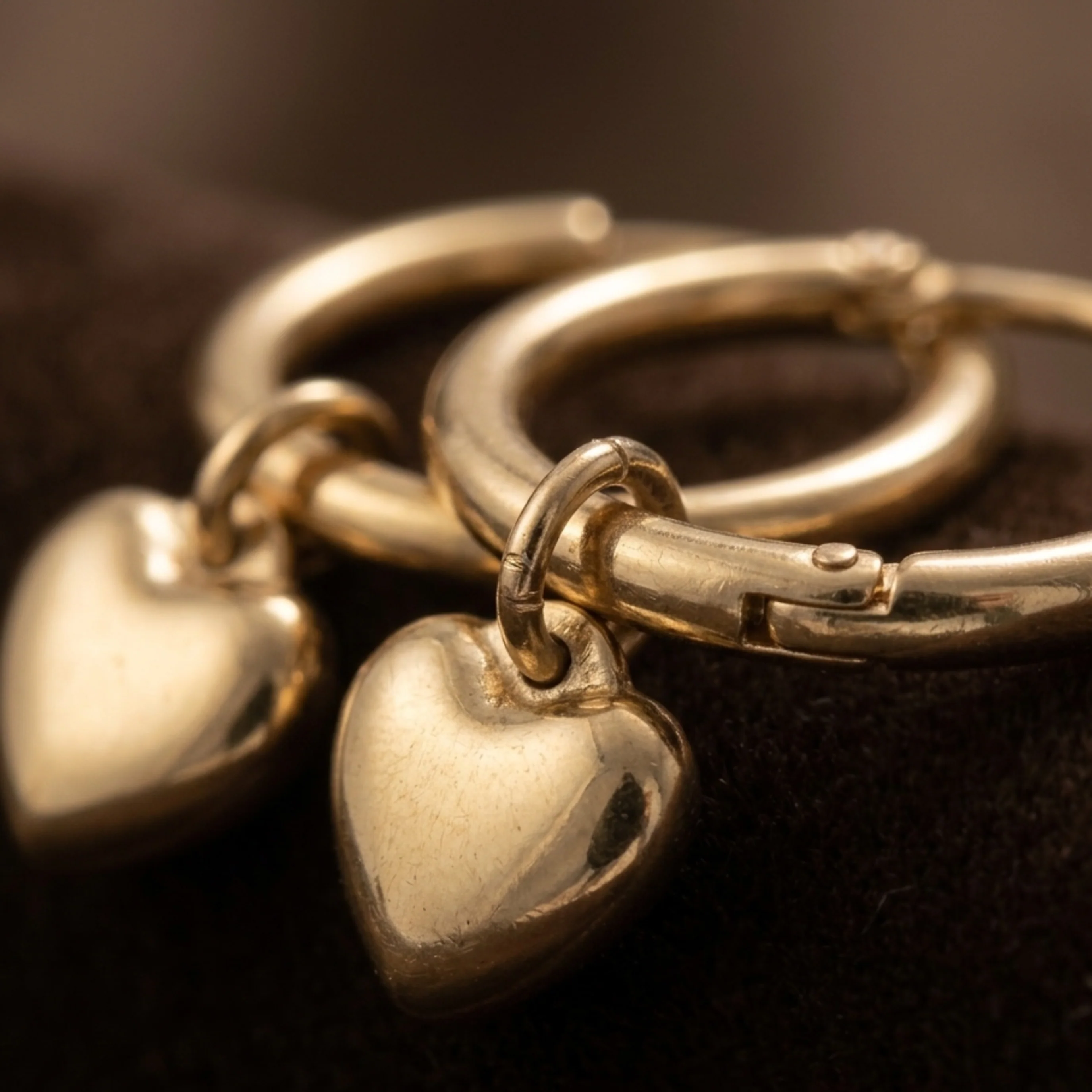 Sorelle Heart Accent Hoop Earrings - Image 6