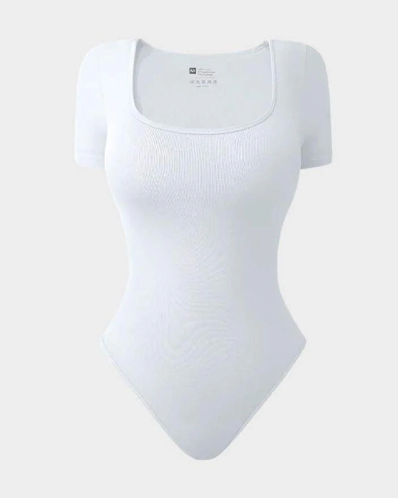 Square Neck Thong Bodysuit - Image 13