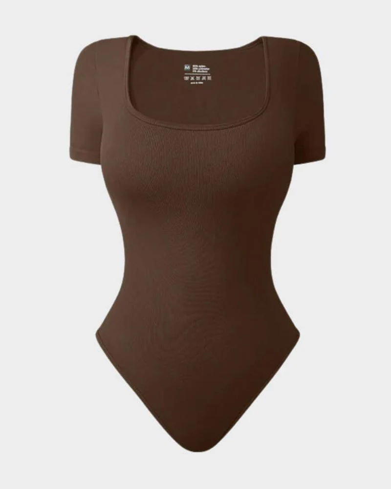 Square Neck Thong Bodysuit - Image 14