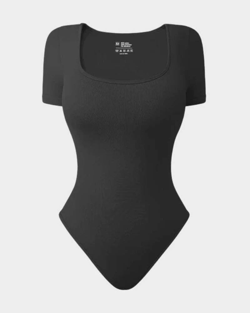 Square Neck Thong Bodysuit - Image 15