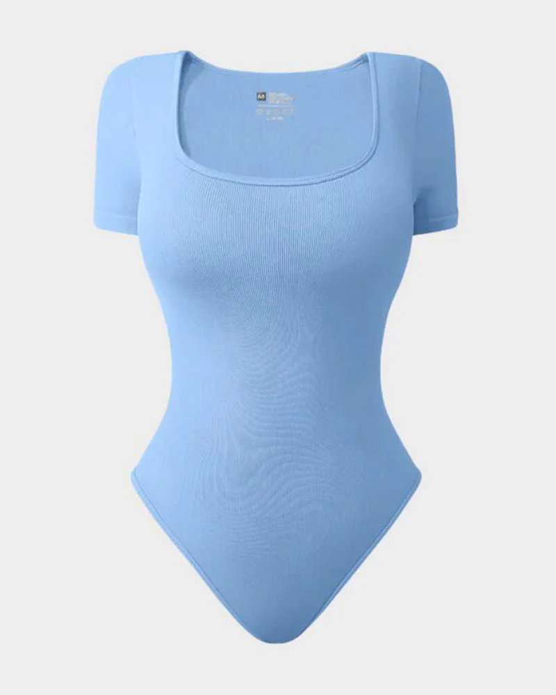 Square Neck Thong Bodysuit - Image 17