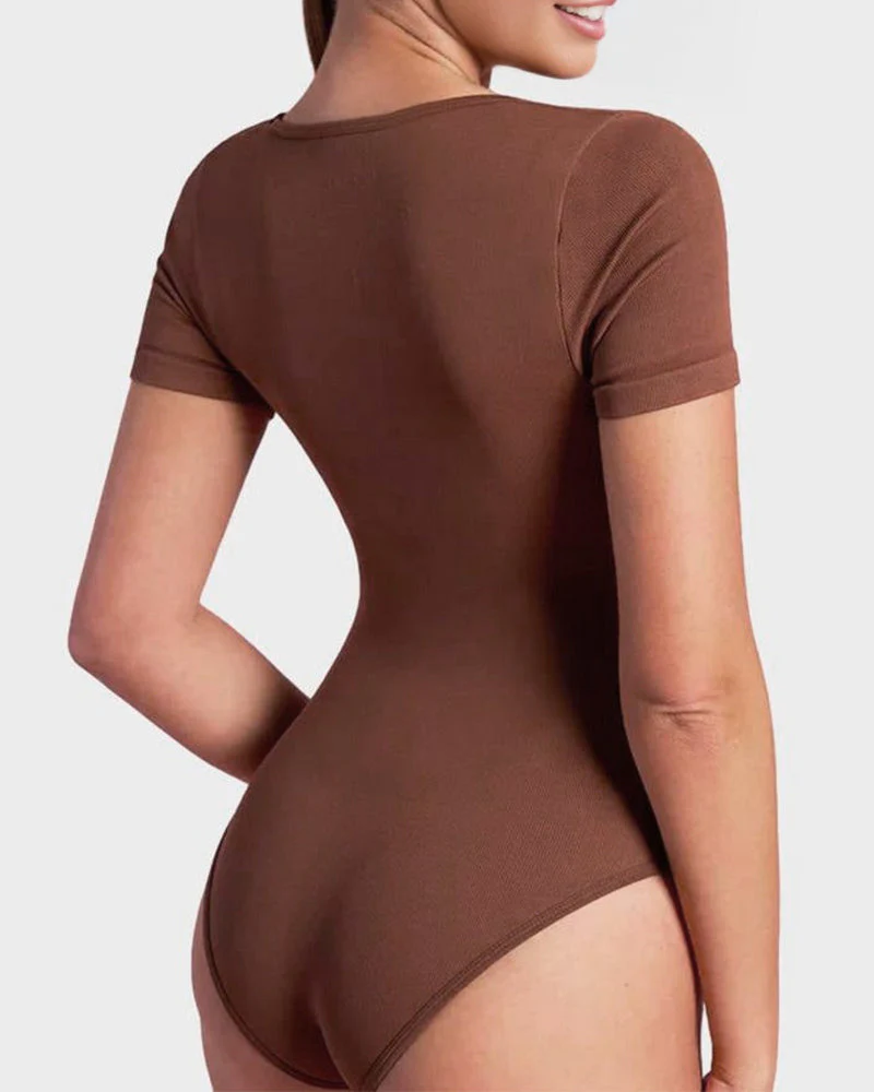 Square Neck Thong Bodysuit - Image 6
