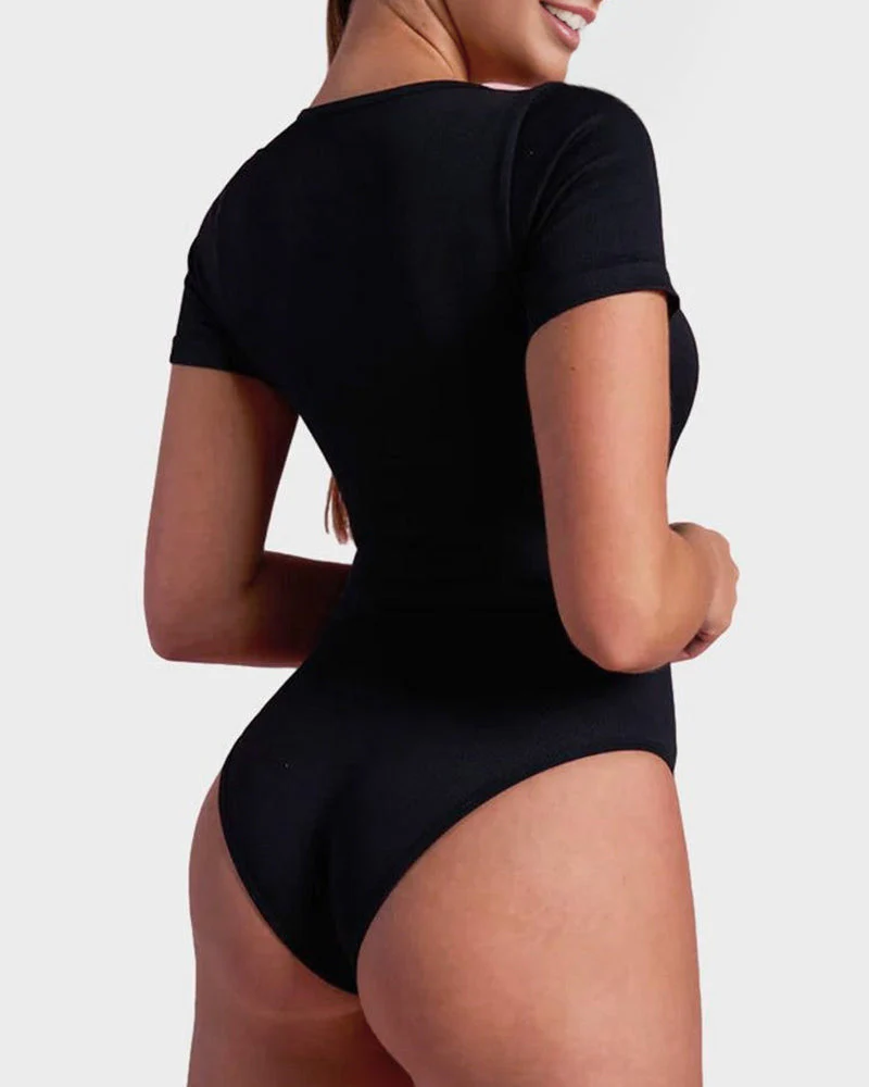 Square Neck Thong Bodysuit - Image 8