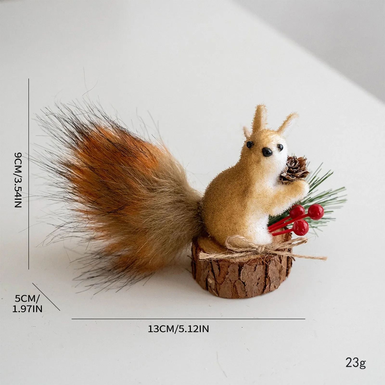 Squirrel for Christmas Tree Decoration (2 Pc) - Image 10