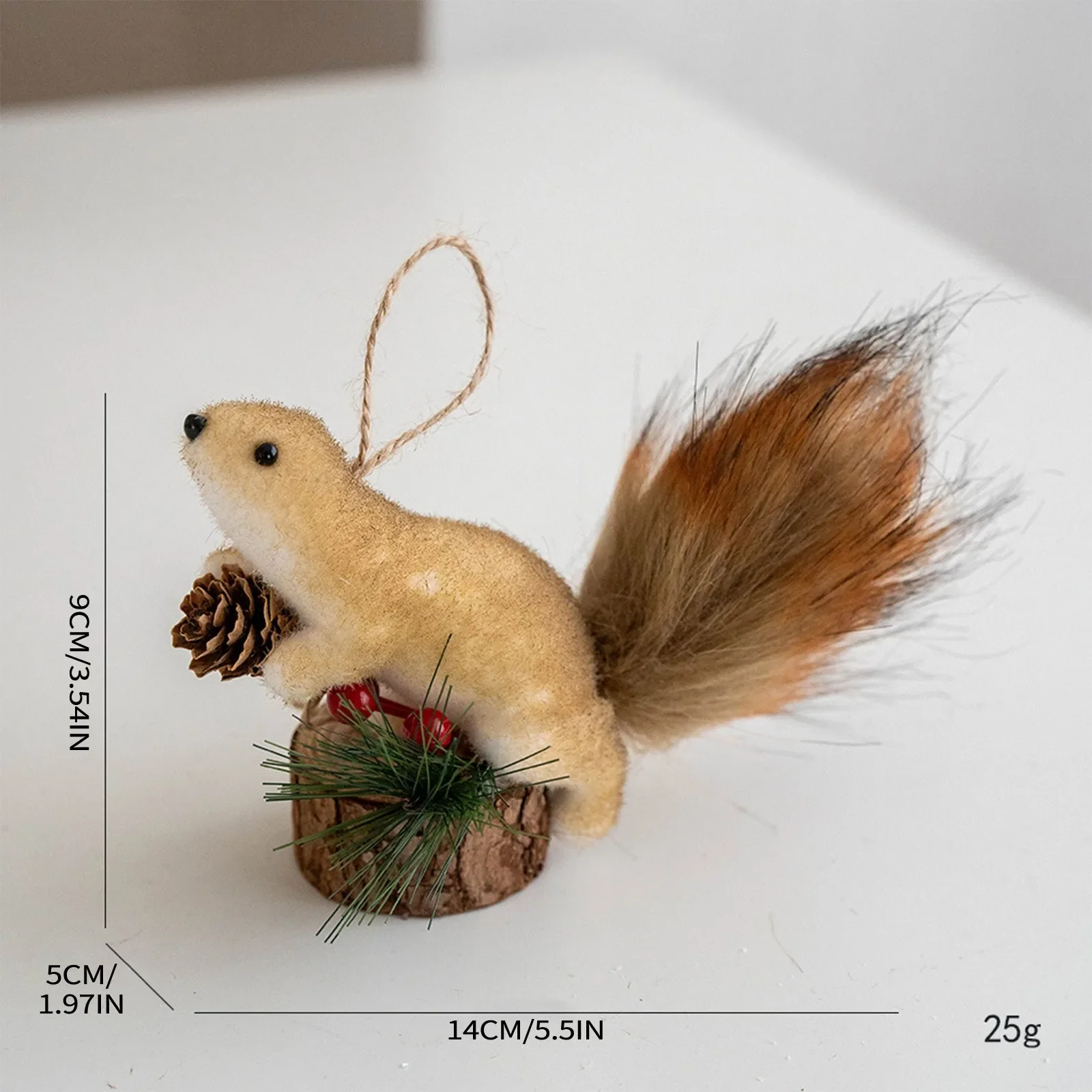 Squirrel for Christmas Tree Decoration (2 Pc) - Image 14