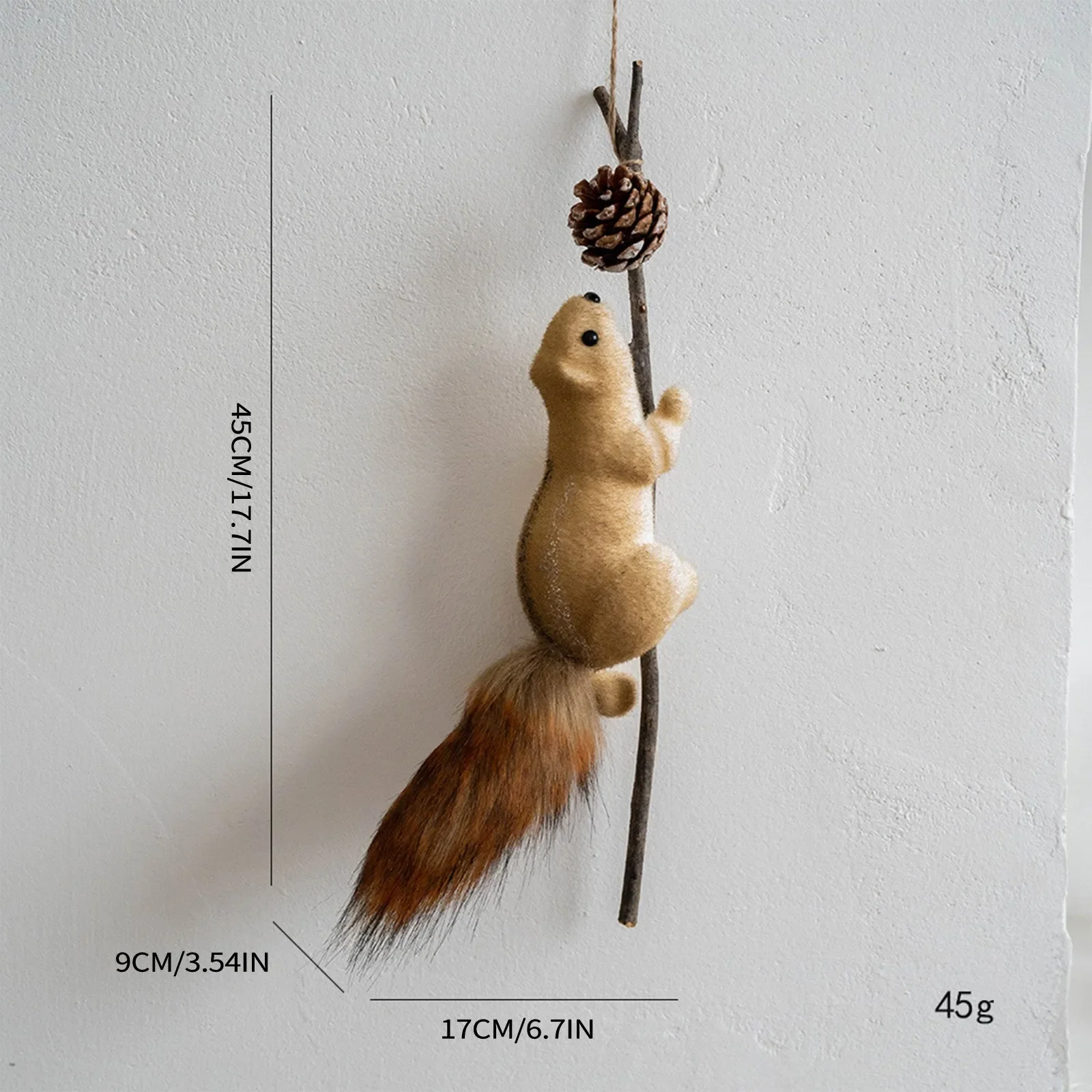 Squirrel for Christmas Tree Decoration (2 Pc) - Image 8