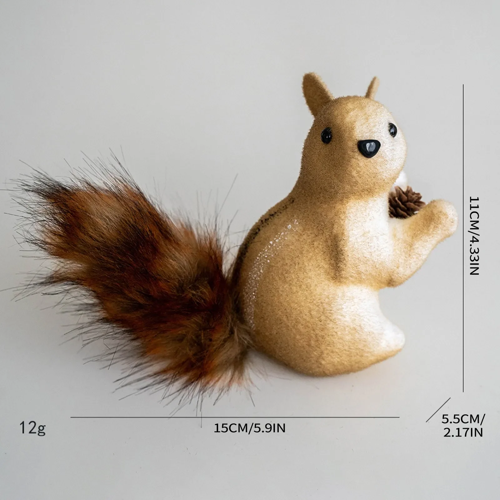 Squirrel for Christmas Tree Decoration (2 Pc) - Image 9