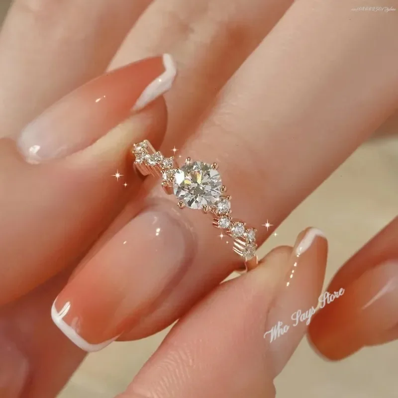 Starry Diamond Cut Gold Plated Promise Ring – A Radiant Symbol of Love - Image 4