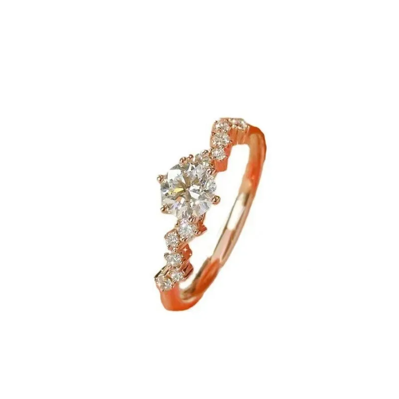 Starry Diamond Cut Gold Plated Promise Ring – A Radiant Symbol of Love - Image 8