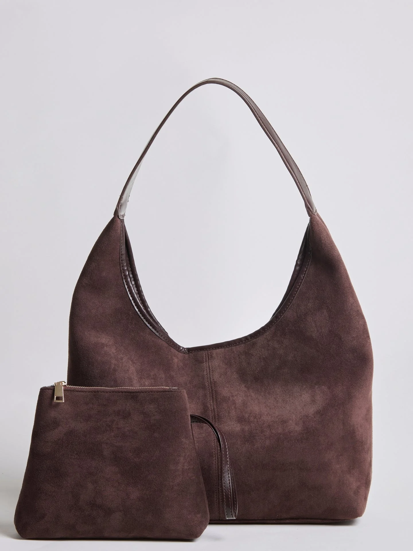 Elegant Vegan Leather Half-Moon Tote - Image 10