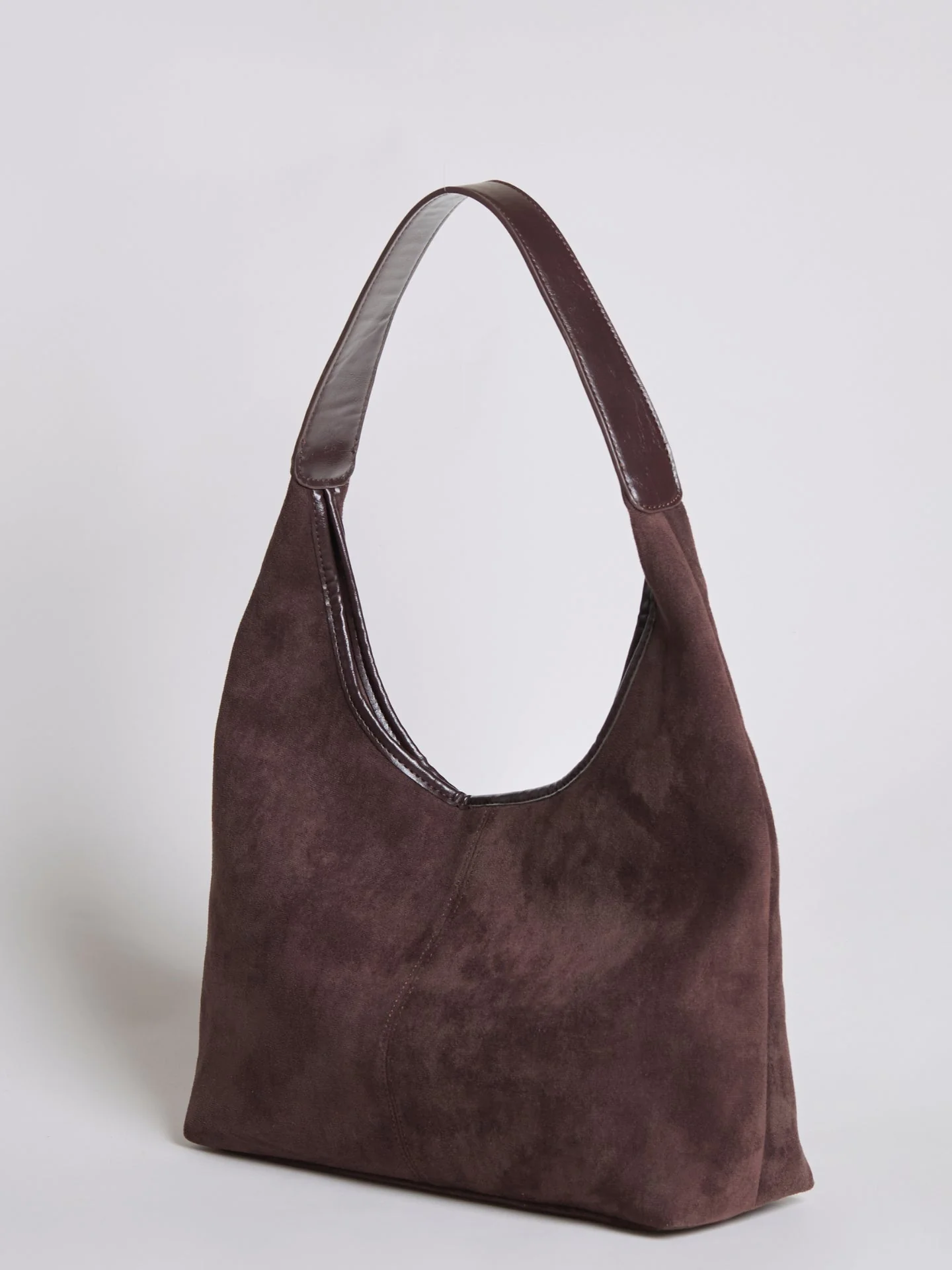 Elegant Vegan Leather Half-Moon Tote - Image 11