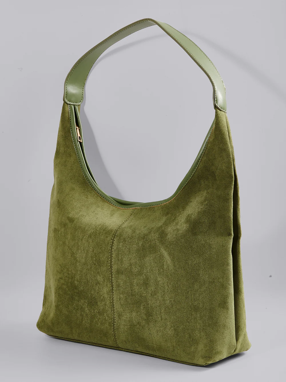 Elegant Vegan Leather Half-Moon Tote - Image 15