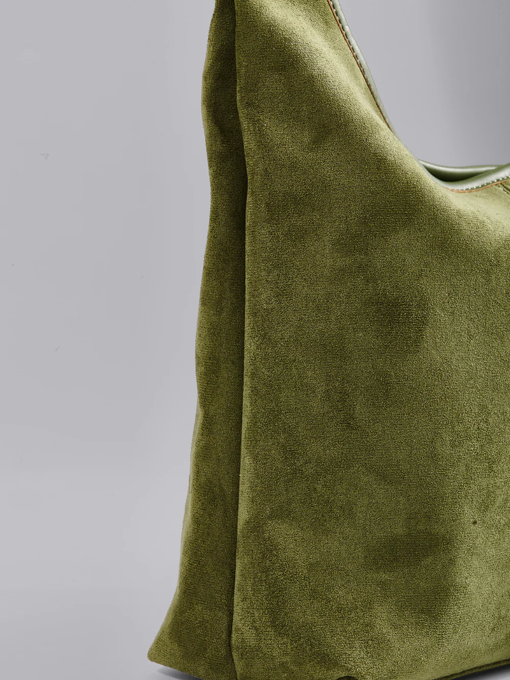 Elegant Vegan Leather Half-Moon Tote - Image 18