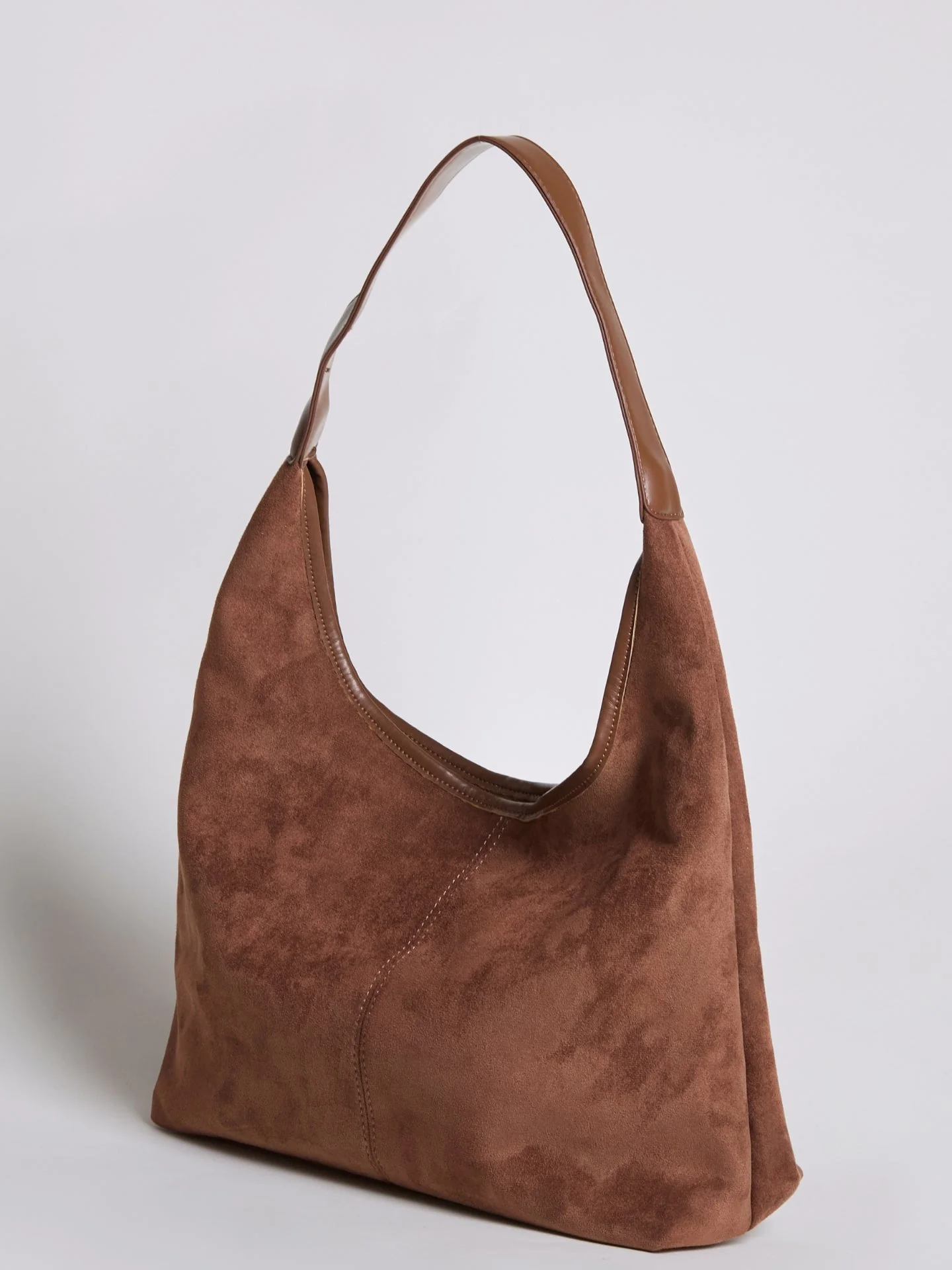 Elegant Vegan Leather Half-Moon Tote - Image 26