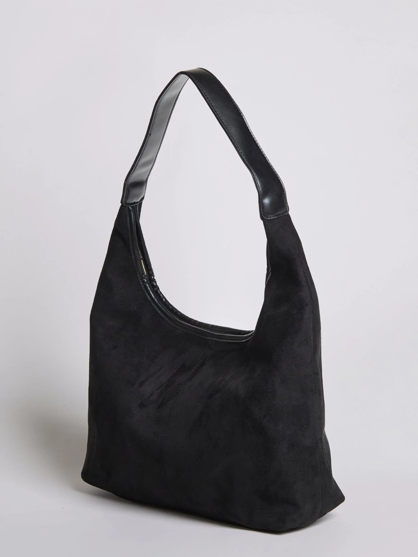Elegant Vegan Leather Half-Moon Tote - Image 3