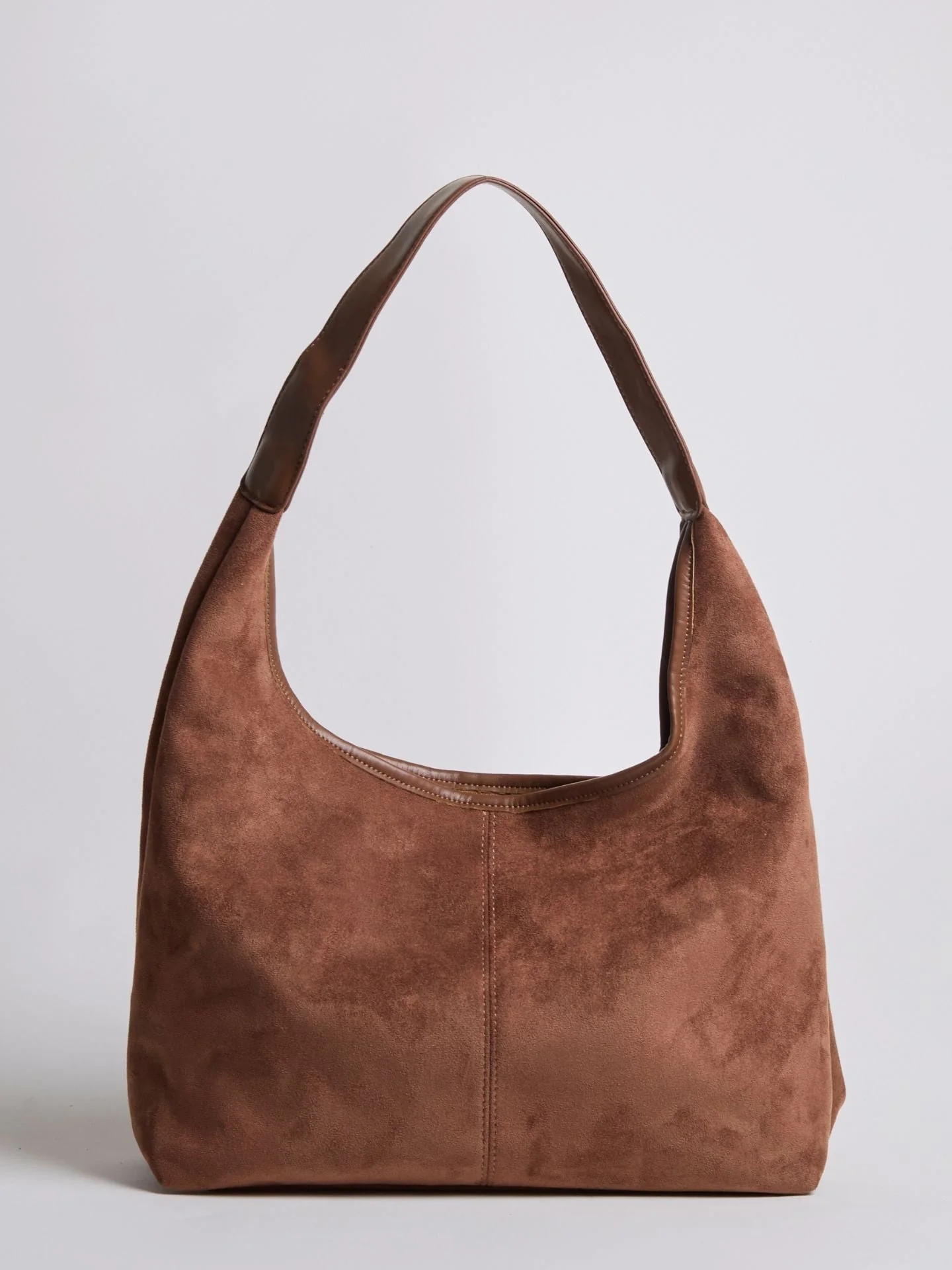 Elegant Vegan Leather Half-Moon Tote - Image 43