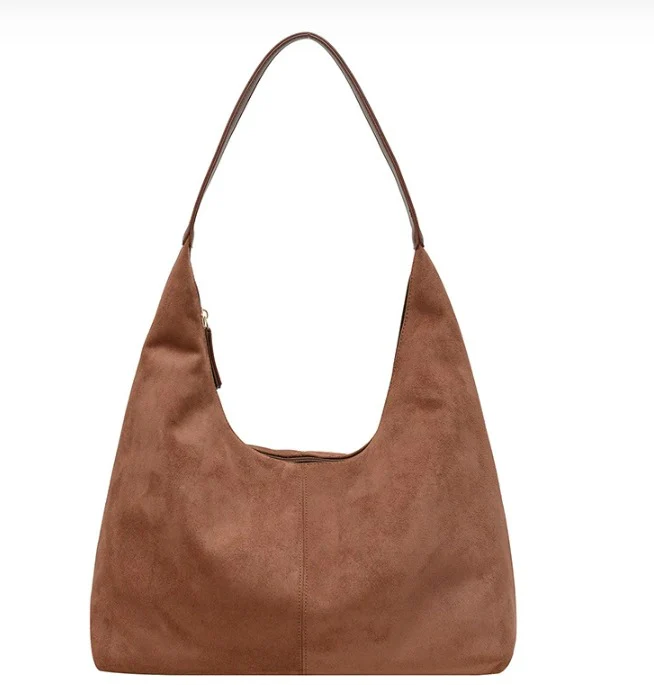 Elegant Vegan Leather Half-Moon Tote - Image 47