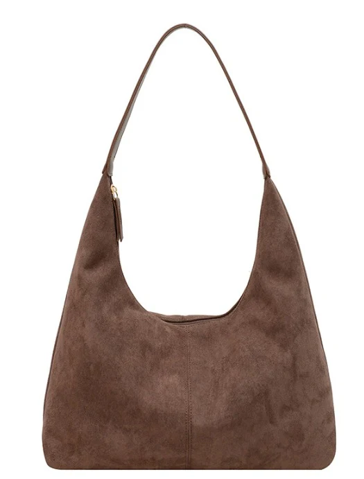 Elegant Vegan Leather Half-Moon Tote - Image 50
