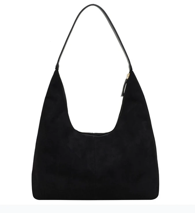 Elegant Vegan Leather Half-Moon Tote - Image 54