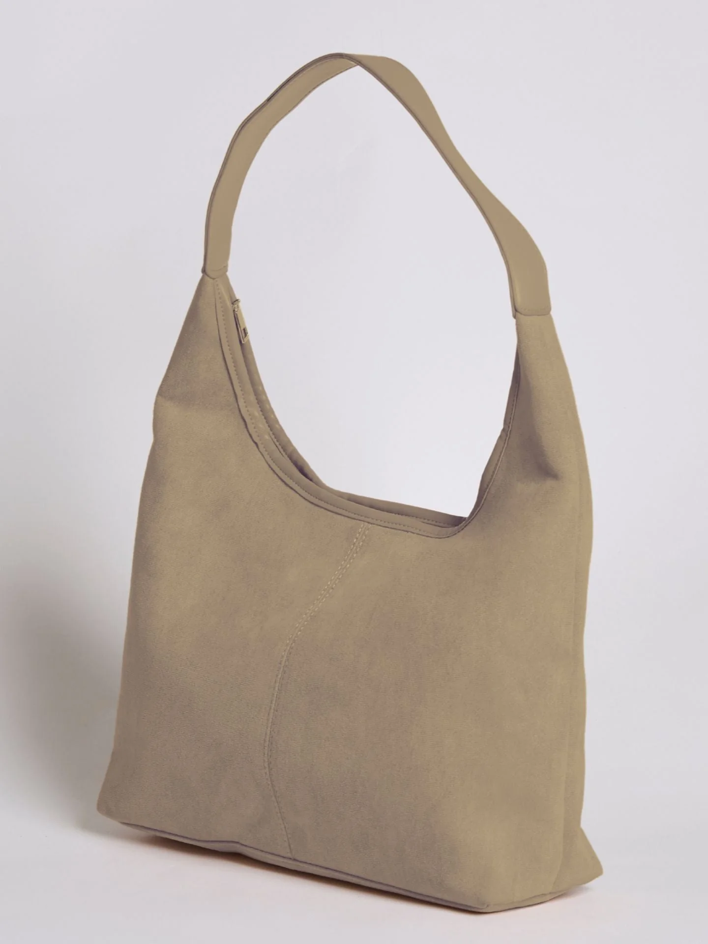 Elegant Vegan Leather Half-Moon Tote - Image 8