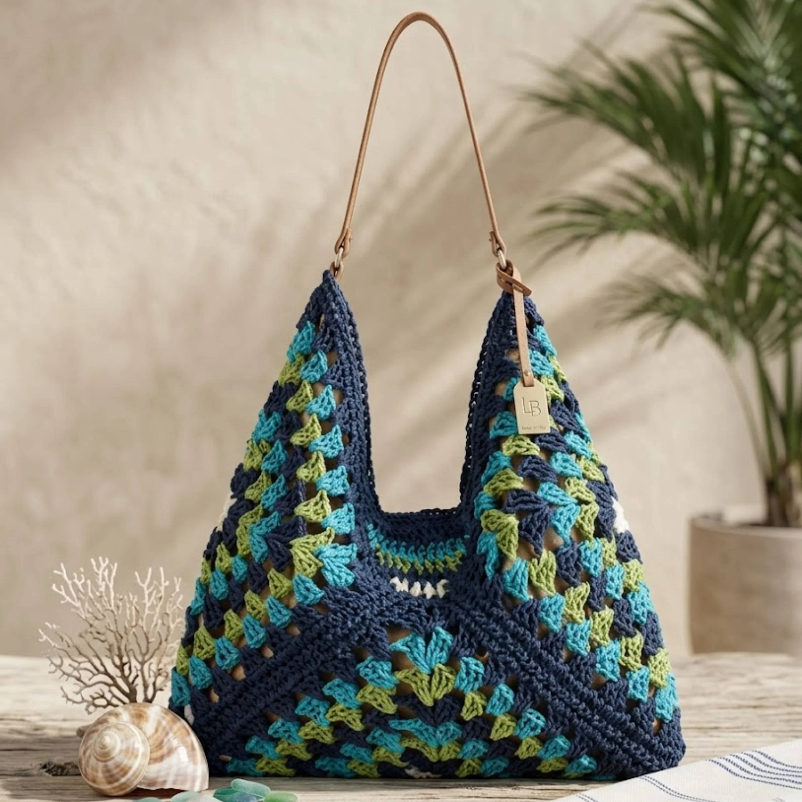 Summer Bohemian Braided Straw Tote – Sustainable Bag - Image 3