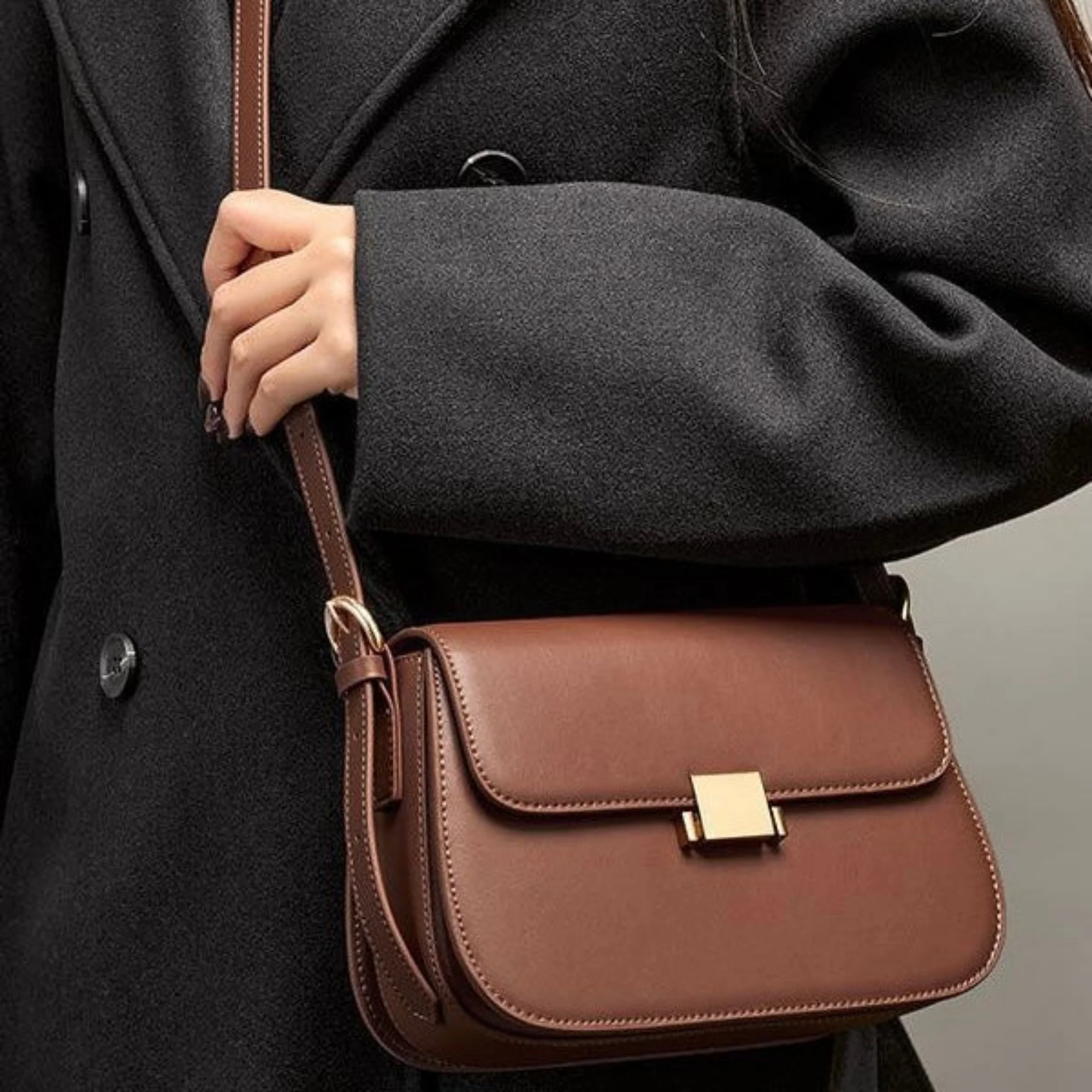 Thaléne Genuine Leather Shoulder Crossbody Bag - Image 6