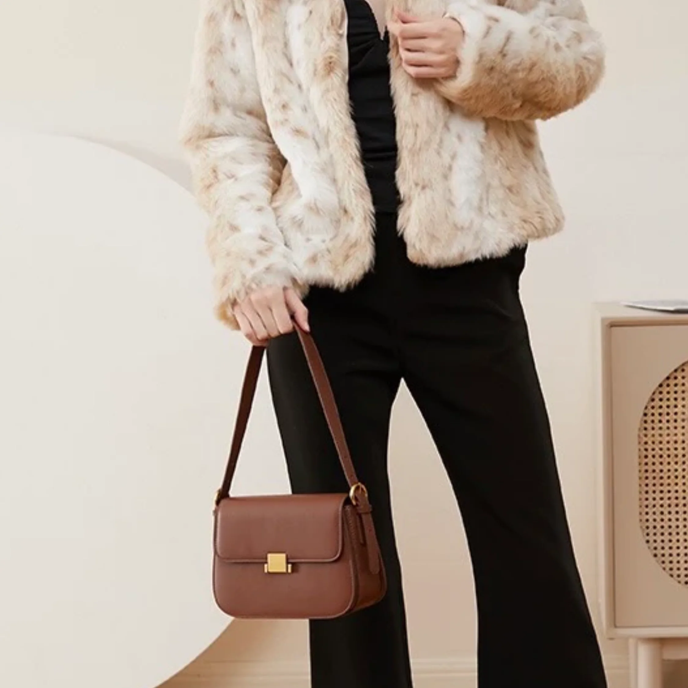 Thaléne Genuine Leather Shoulder Crossbody Bag - Image 8