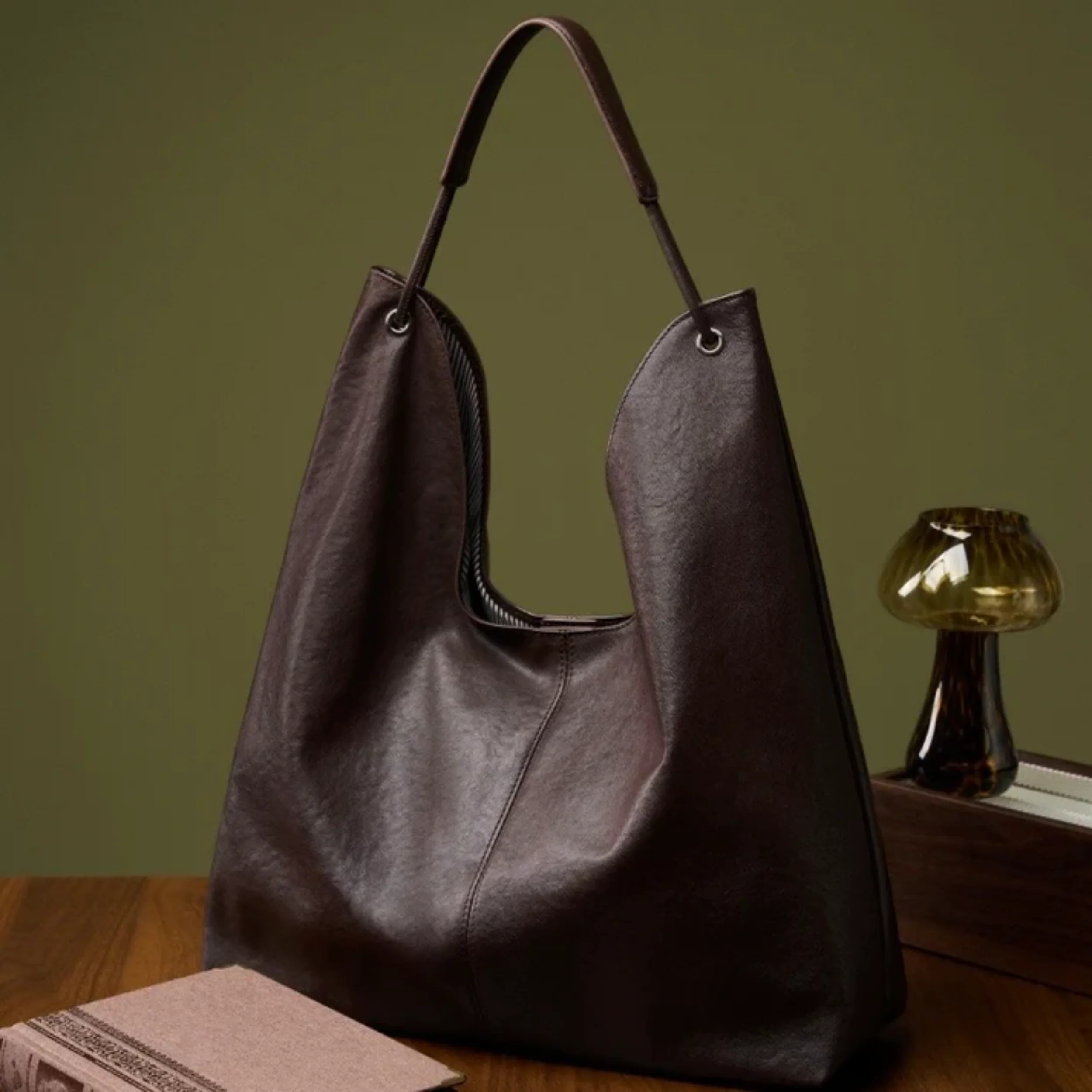 Théia Premium Genuine Leather Tote Bag - Image 4