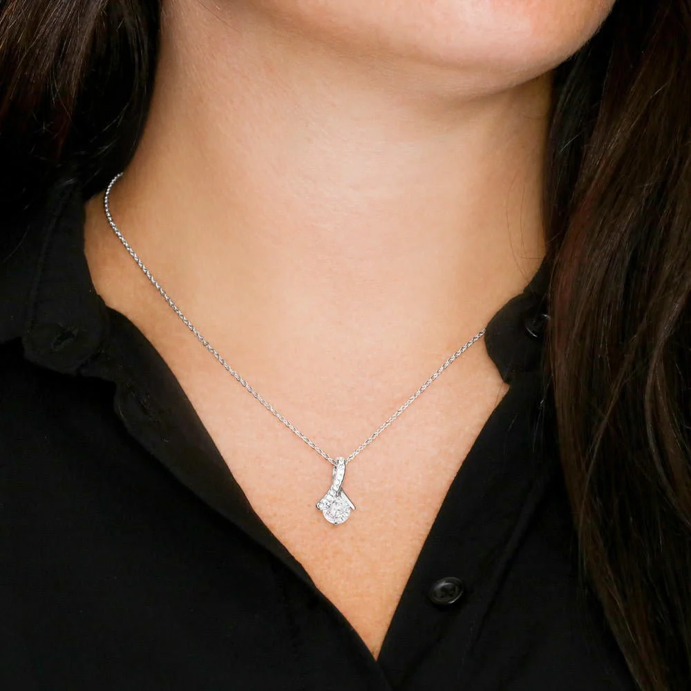 To My Daughter Ribbon Pendant Necklace - Image 5