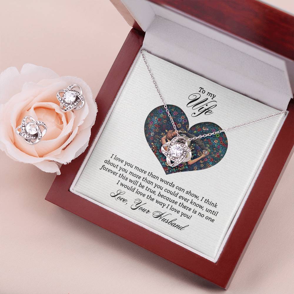 To My Wife Love Knot Jewelry Set - Image 2