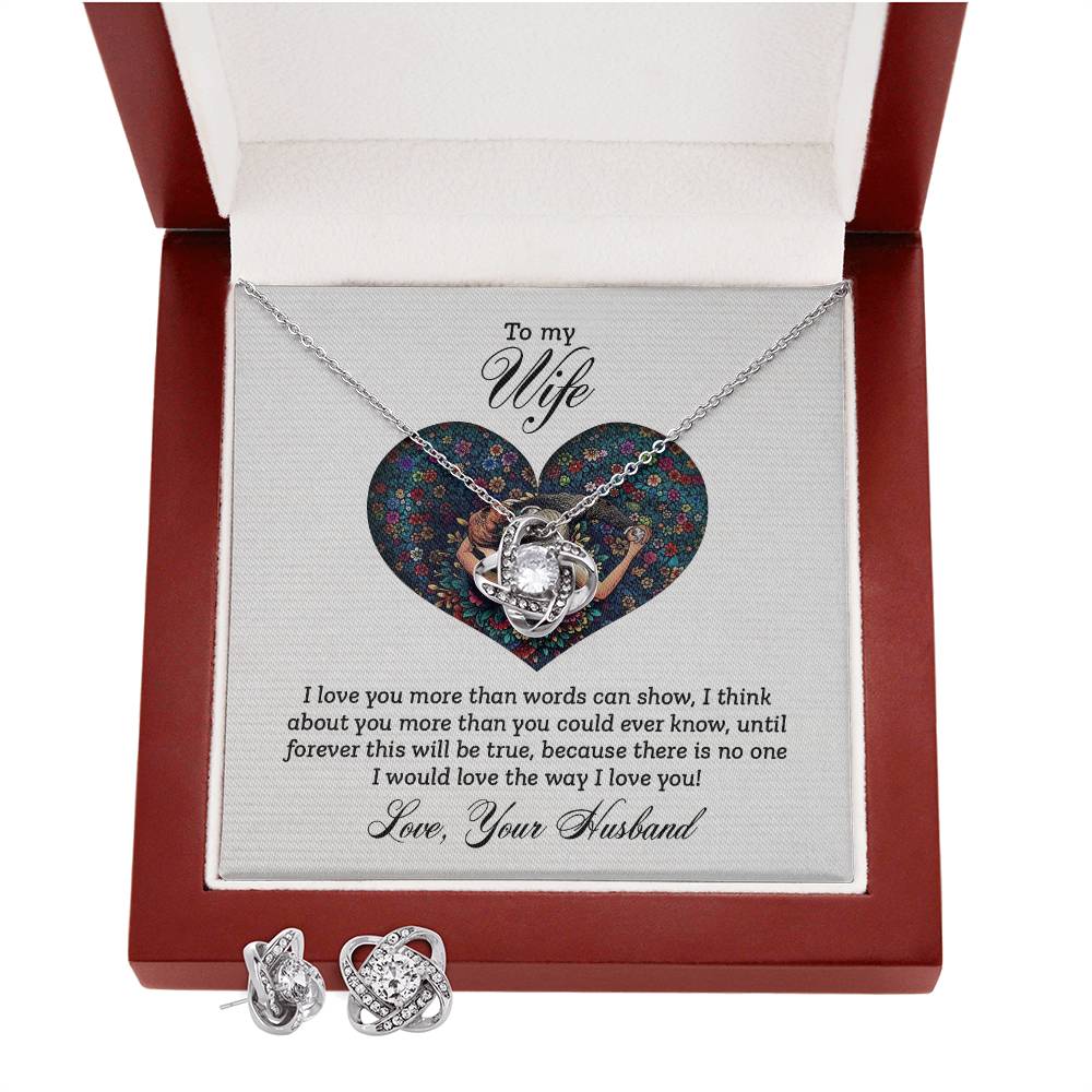 To My Wife Love Knot Jewelry Set - Image 4