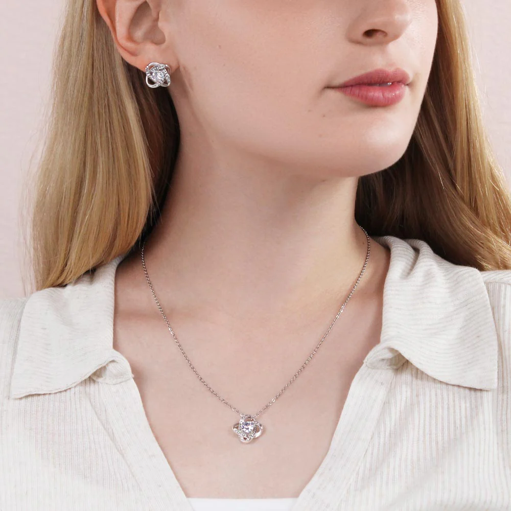 To My Wife Love Knot Jewelry Set - Image 5