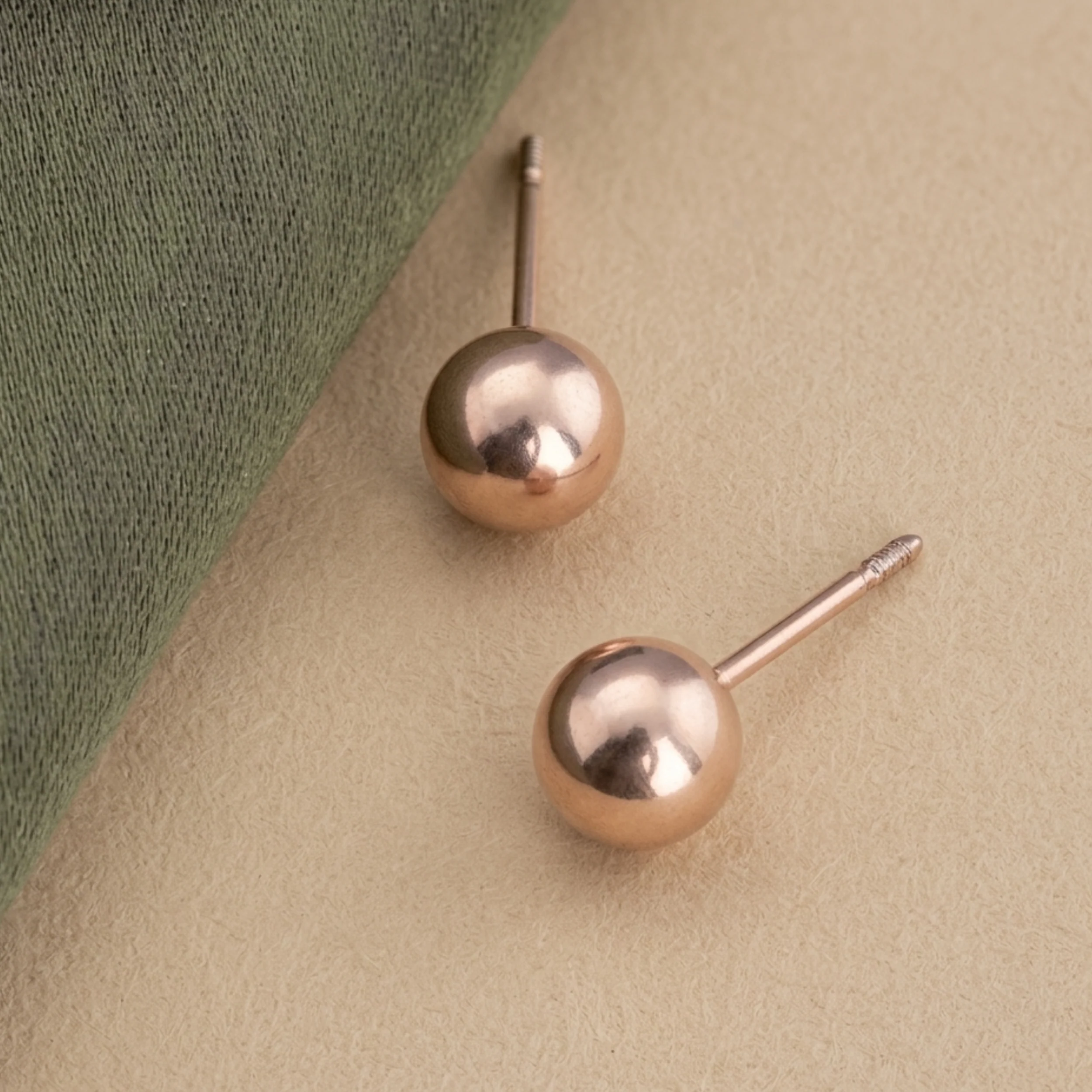 Tullia Classic Sphere Stud Earrings - Image 2