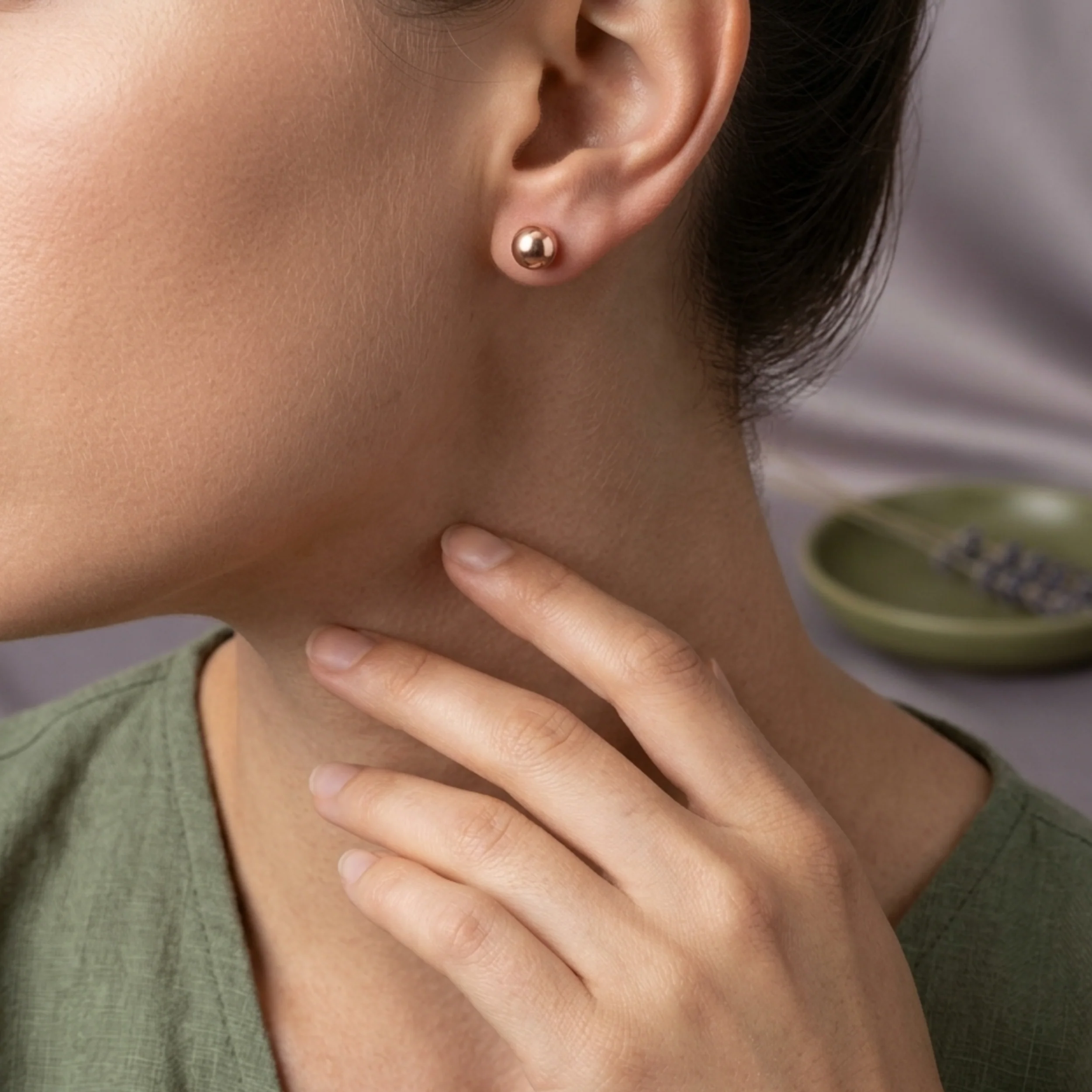 Tullia Classic Sphere Stud Earrings - Image 7